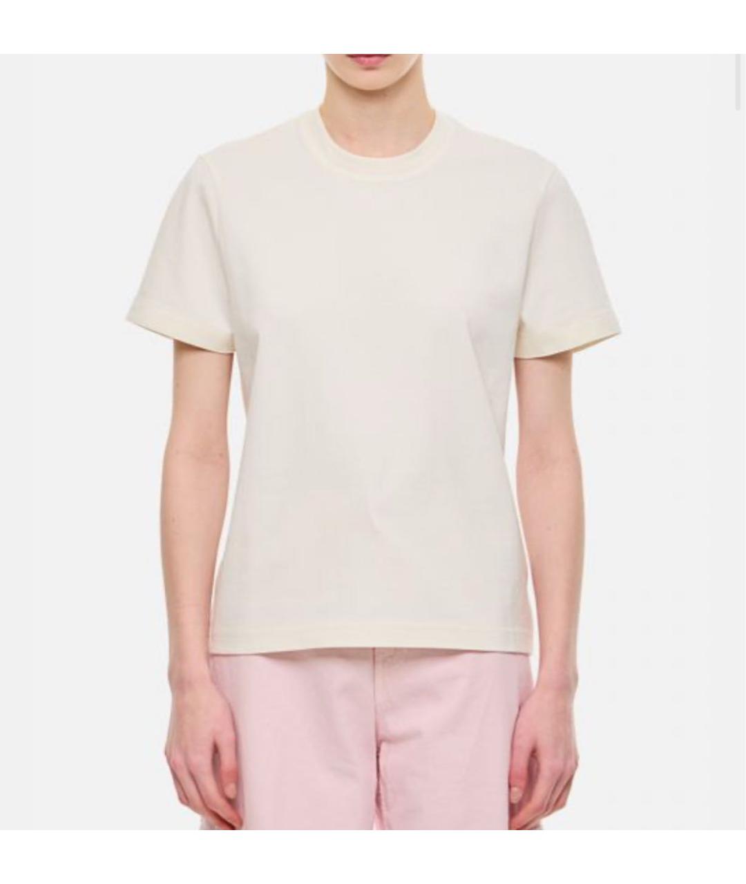 BOTTEGA VENETA Желтая хлопковая футболка, фото 2
