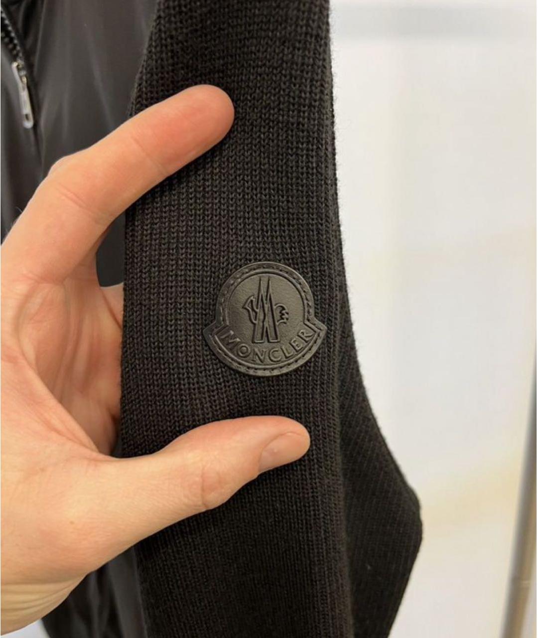 MONCLER Черный кардиган, фото 2