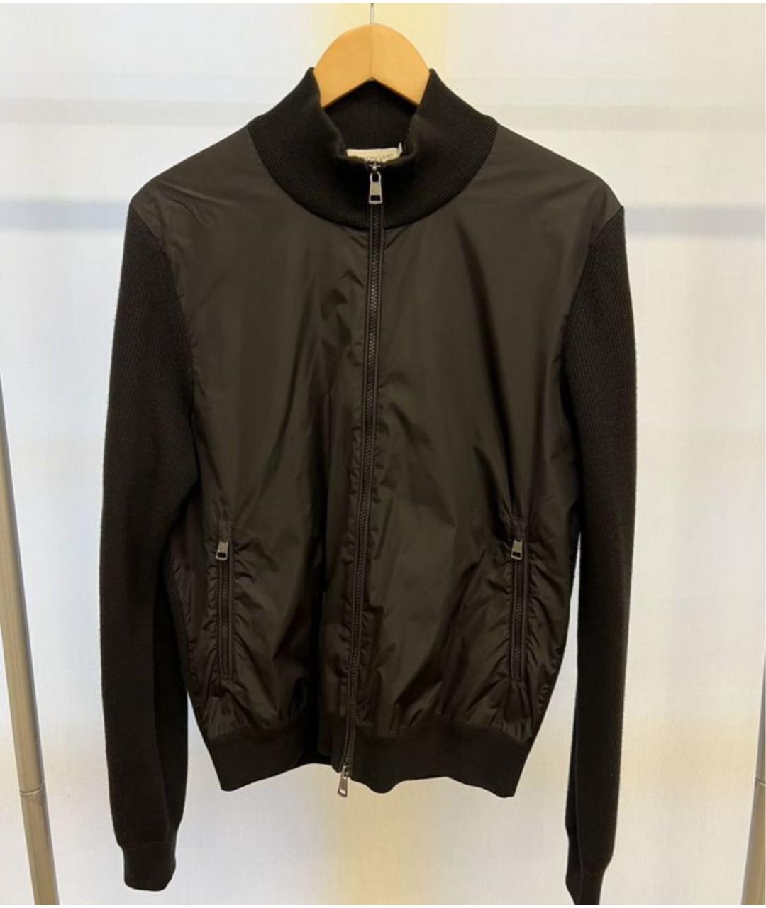 MONCLER Черный кардиган, фото 4