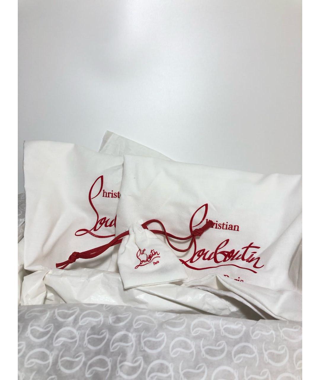 CHRISTIAN LOUBOUTIN Бежевые кожаные туфли, фото 6