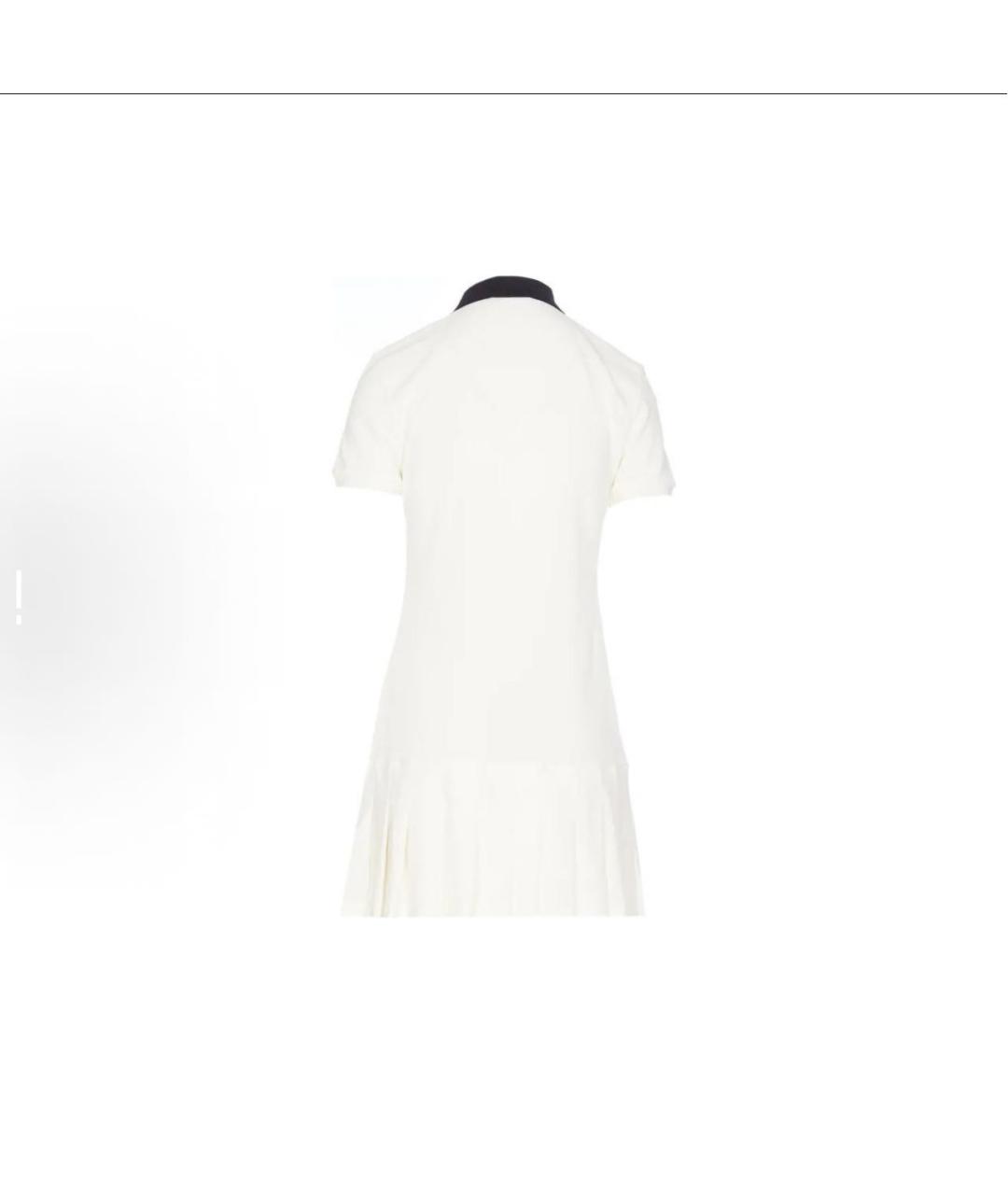 MIU MIU Белое хлопковое повседневное платье, фото 3