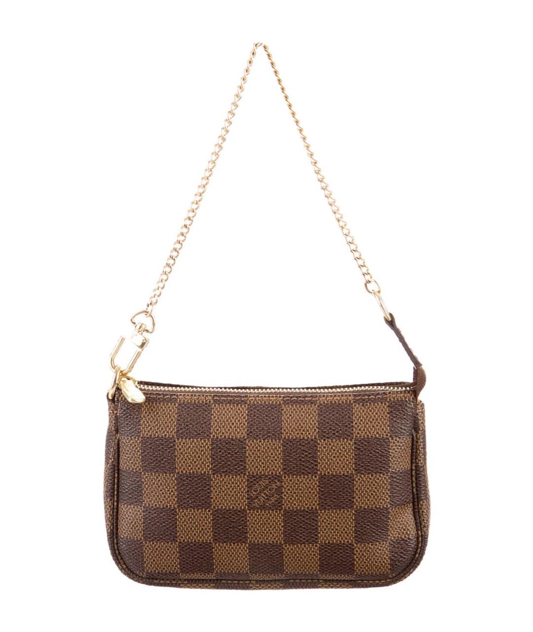 LOUIS VUITTON Коричневая сумка с короткими ручками, фото 1
