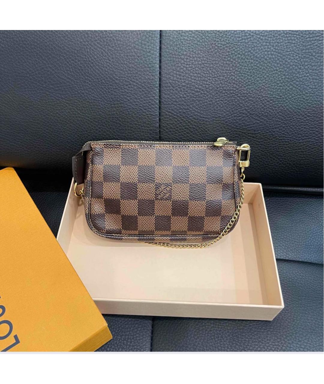 LOUIS VUITTON Коричневая сумка с короткими ручками, фото 3