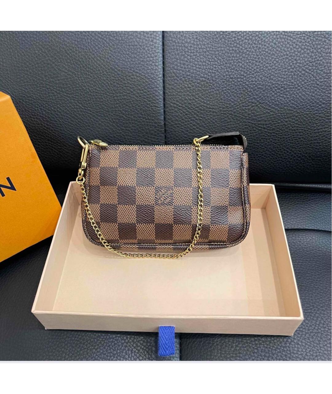 LOUIS VUITTON Коричневая сумка с короткими ручками, фото 2