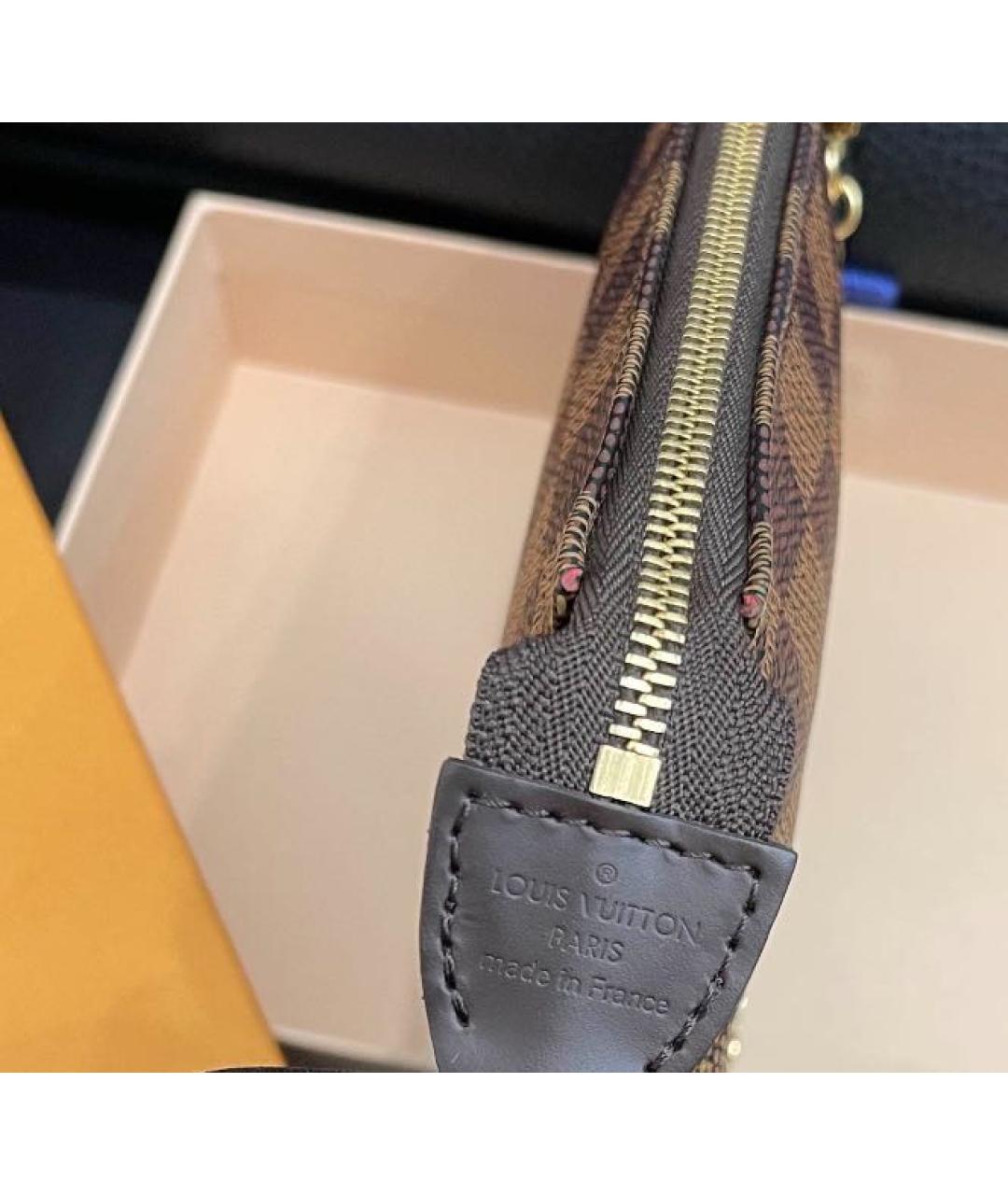 LOUIS VUITTON Коричневая сумка с короткими ручками, фото 4