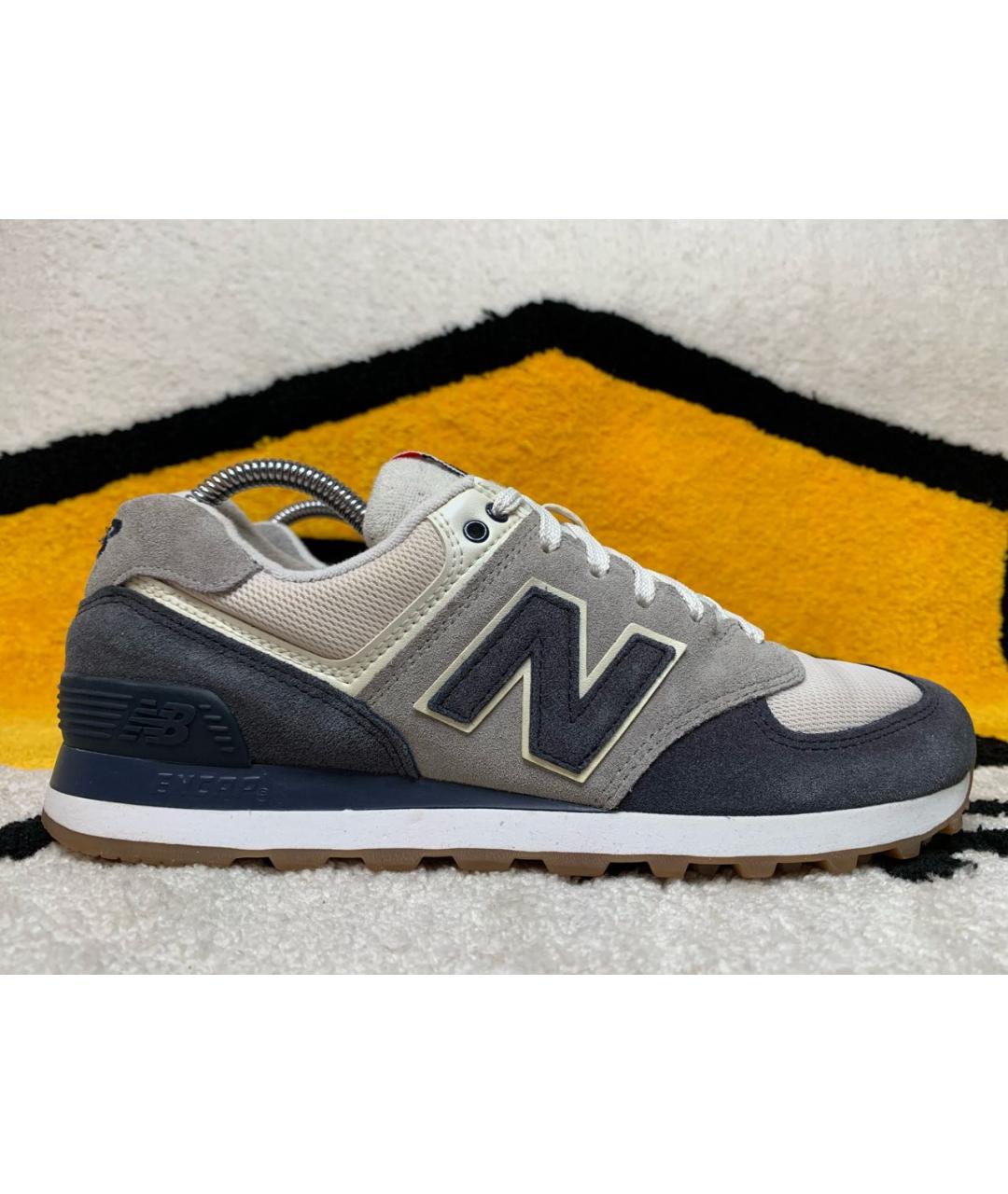 NEW BALANCE Синие замшевые низкие кроссовки / кеды, фото 9