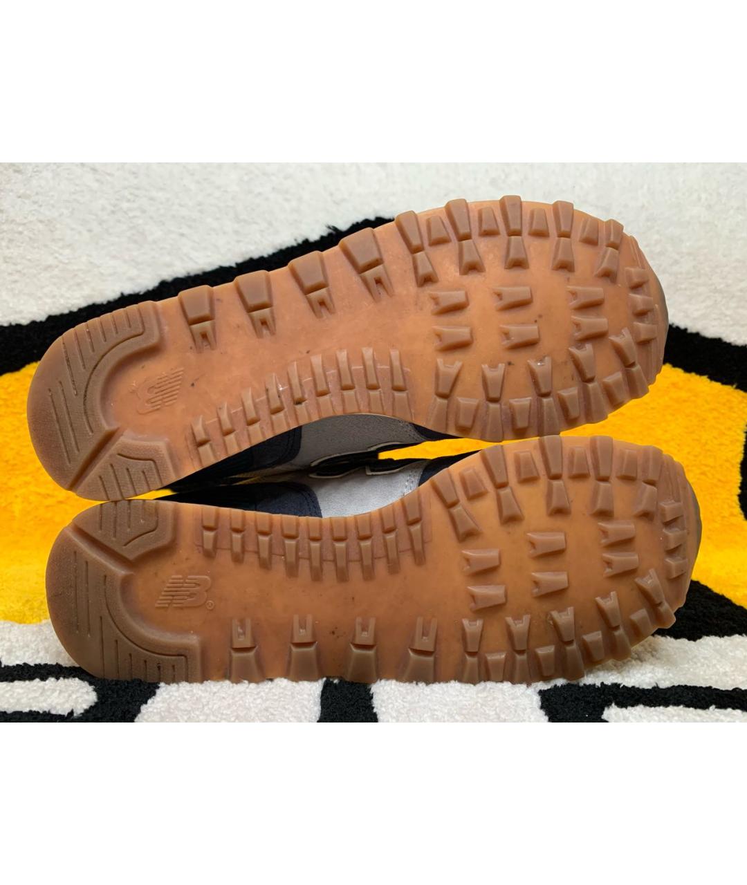NEW BALANCE Синие замшевые низкие кроссовки / кеды, фото 8