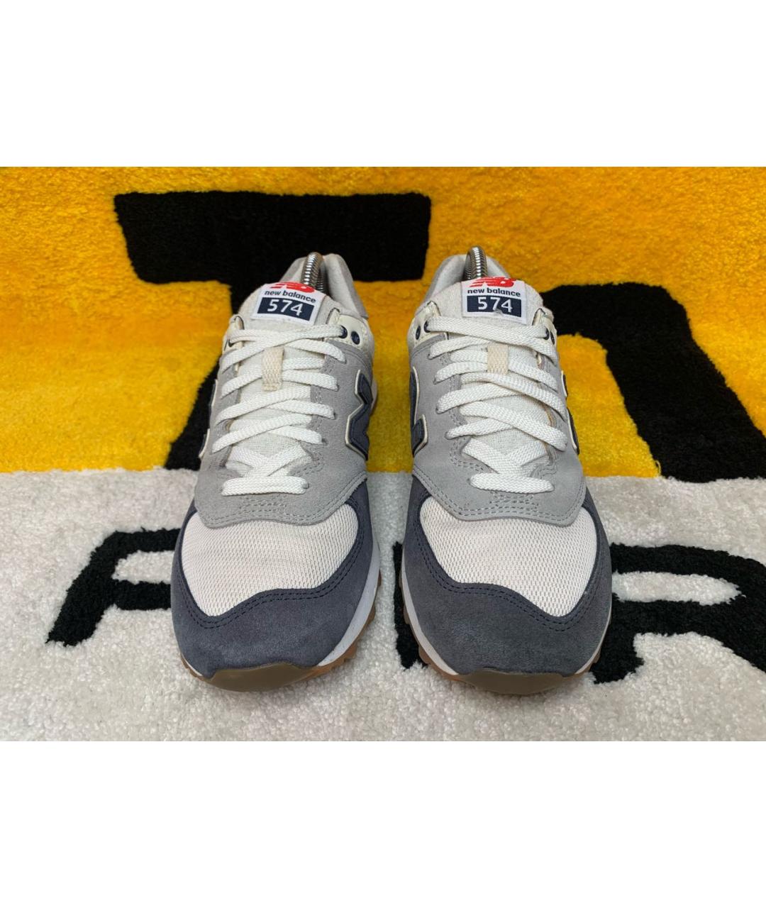 NEW BALANCE Синие замшевые низкие кроссовки / кеды, фото 2