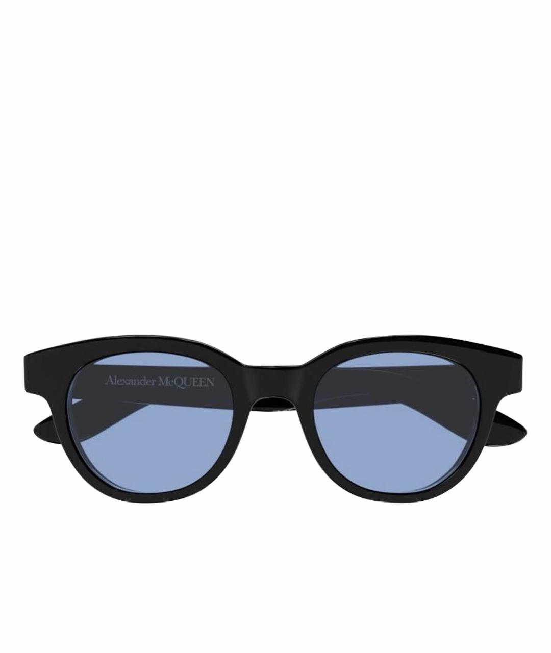 ALEXANDER MCQUEEN Черные пластиковые солнцезащитные очки, фото 1
