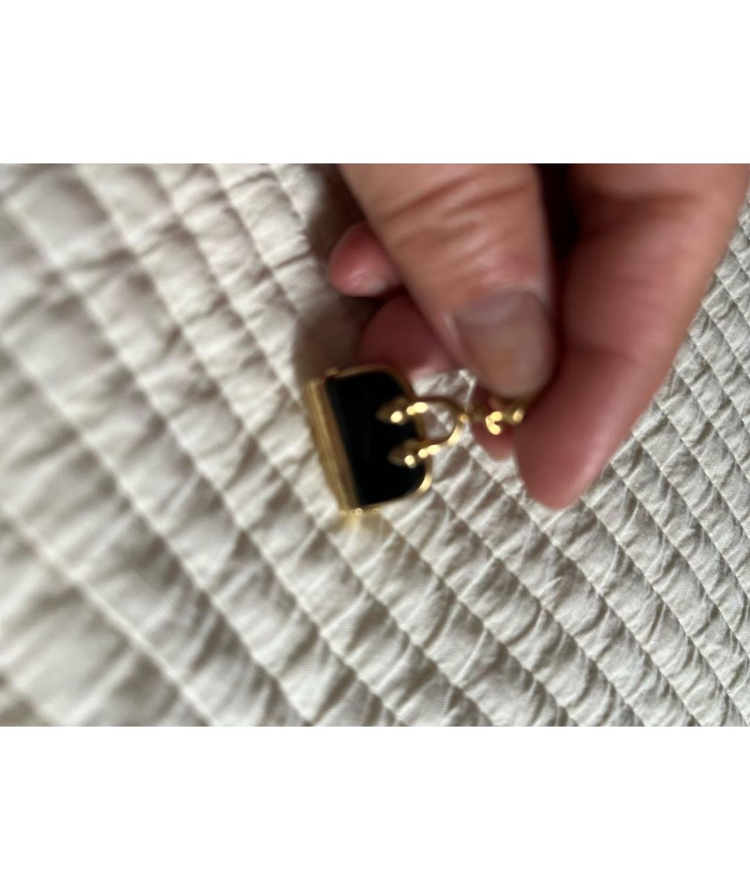 LOUIS VUITTON Черный кулон из желтого золота, фото 4