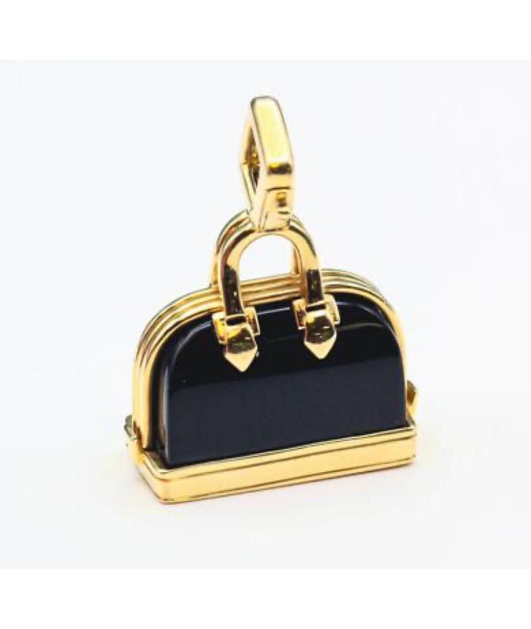 LOUIS VUITTON Черный кулон из желтого золота, фото 3