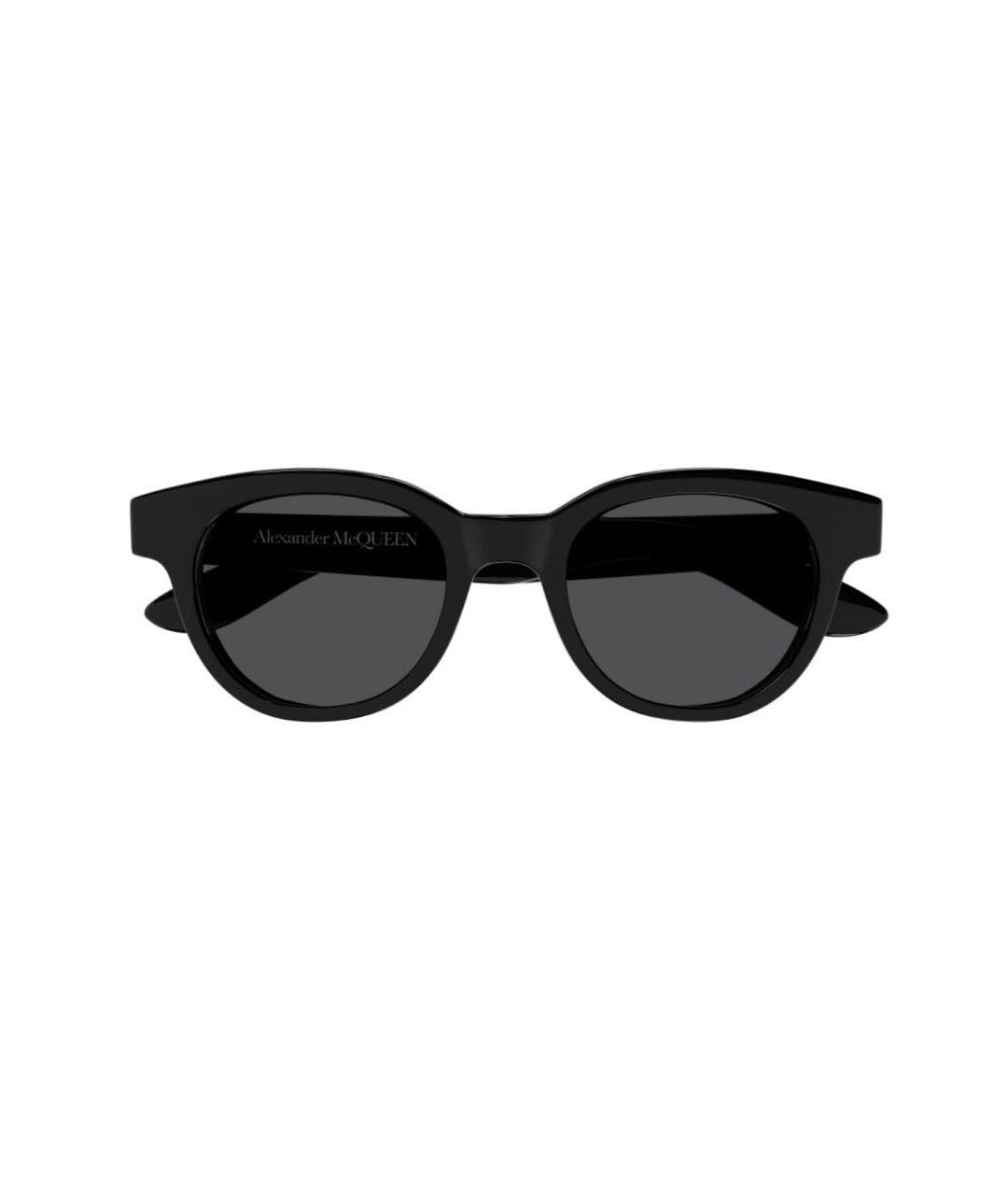 ALEXANDER MCQUEEN Черные пластиковые солнцезащитные очки, фото 6