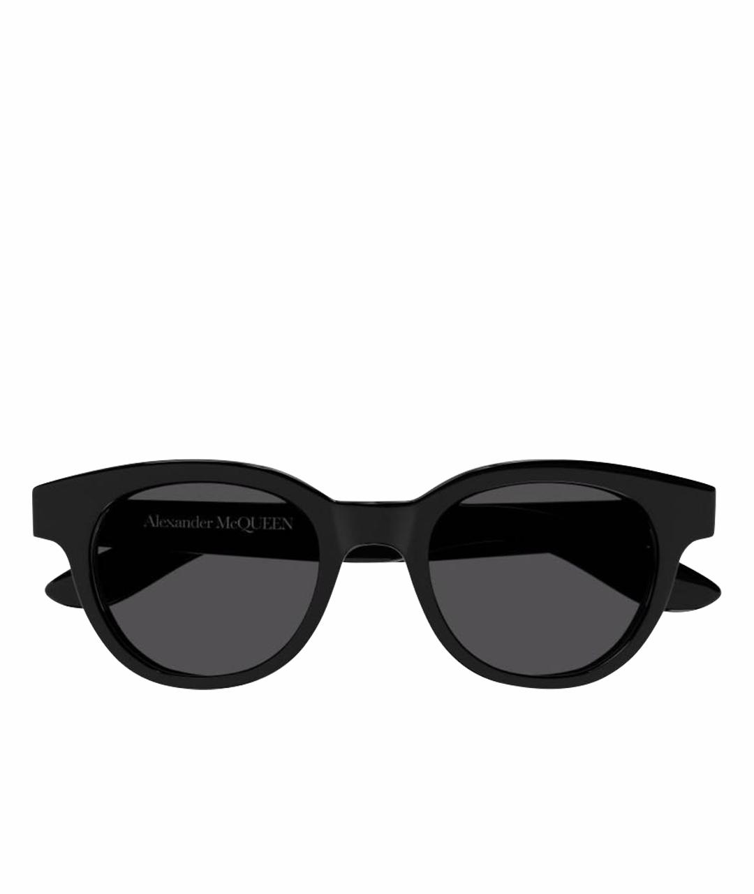 ALEXANDER MCQUEEN Черные пластиковые солнцезащитные очки, фото 1