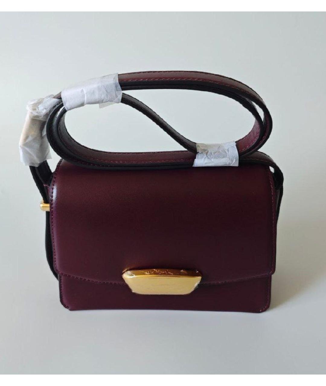 3.1 PHILLIP LIM Бордовая кожаная сумка через плечо, фото 5