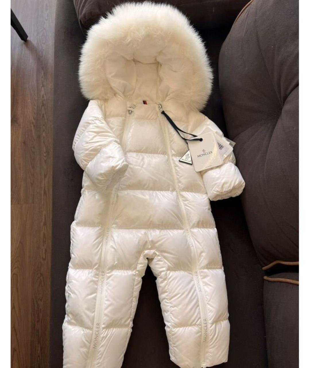 MONCLER Белый комбинезон, фото 8