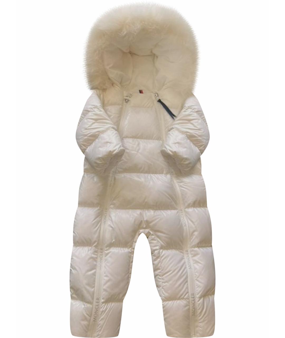 MONCLER Белый комбинезон, фото 1