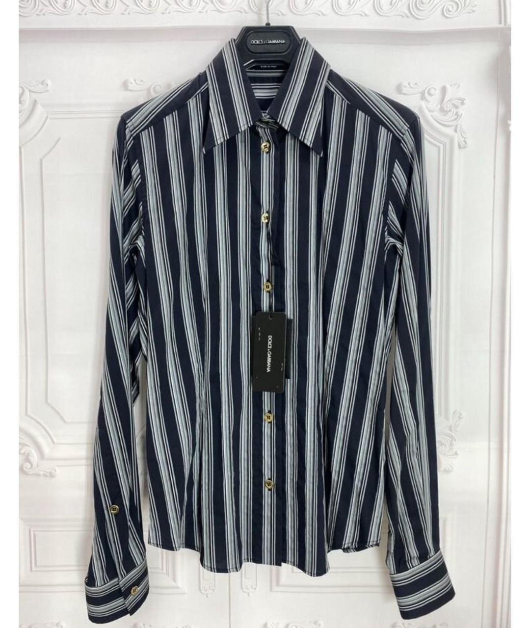 DOLCE&GABBANA Мульти хлопко-эластановая рубашка, фото 6