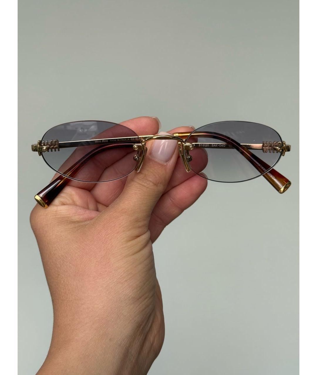 MIU MIU Серые солнцезащитные очки, фото 2