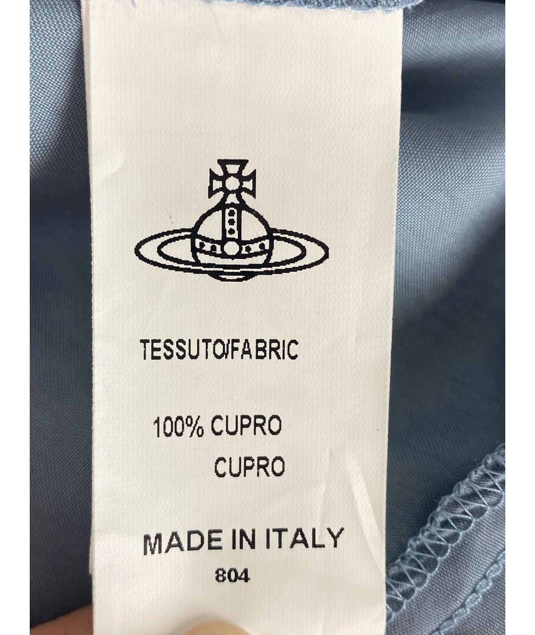 VIVIENNE WESTWOOD Голубая юбка макси, фото 4