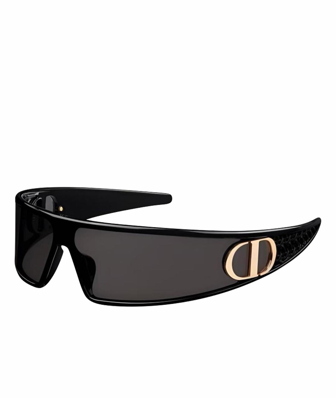 CHRISTIAN DIOR Черные пластиковые солнцезащитные очки, фото 1