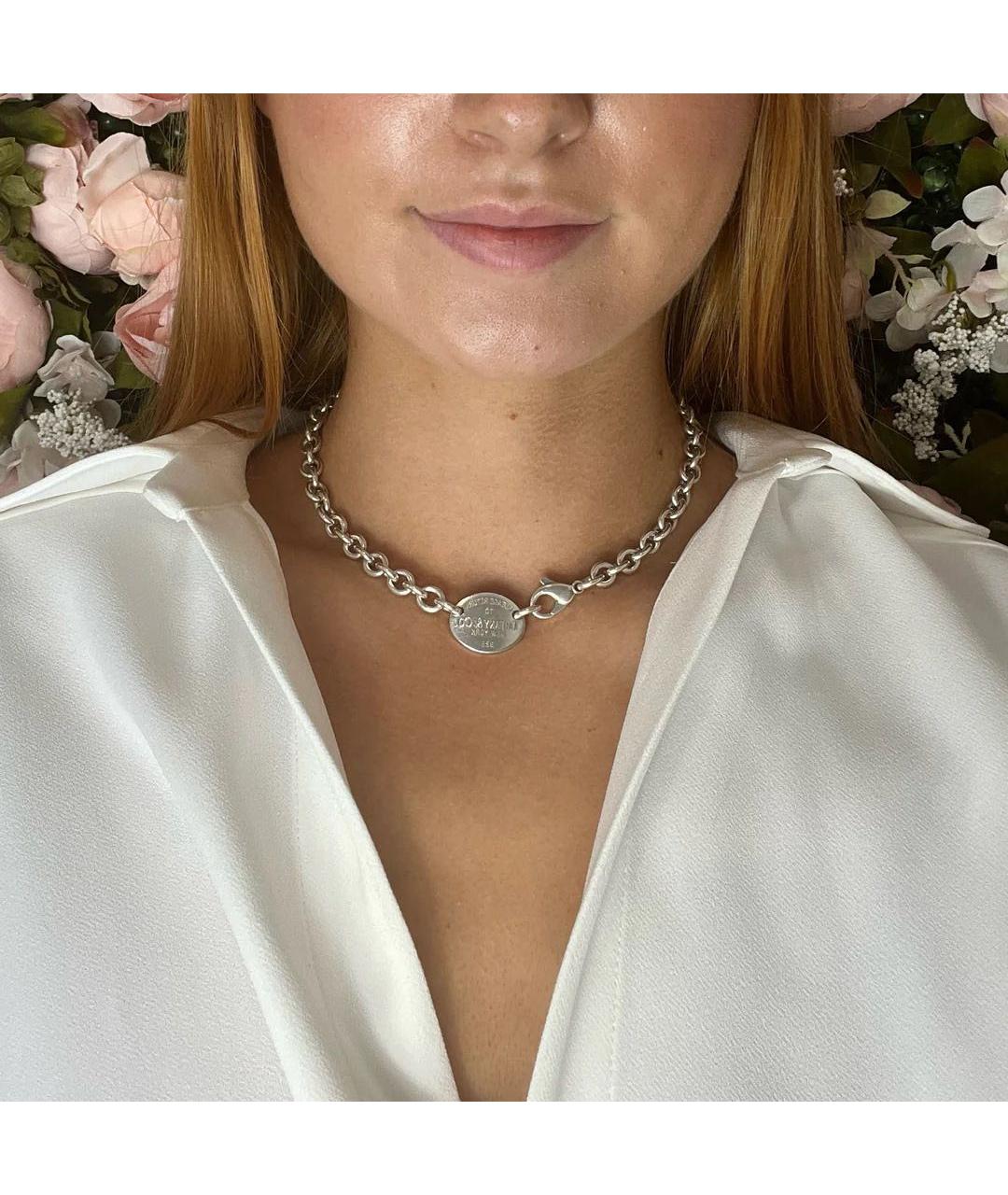 TIFFANY&CO Серебряная серебряная подвеска, фото 8