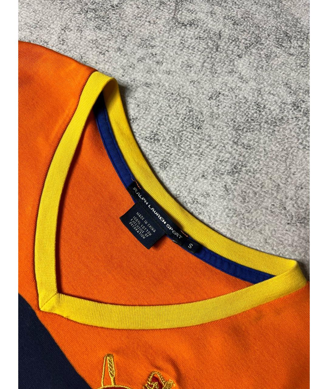 RALPH LAUREN Мульти хлопковая футболка, фото 3