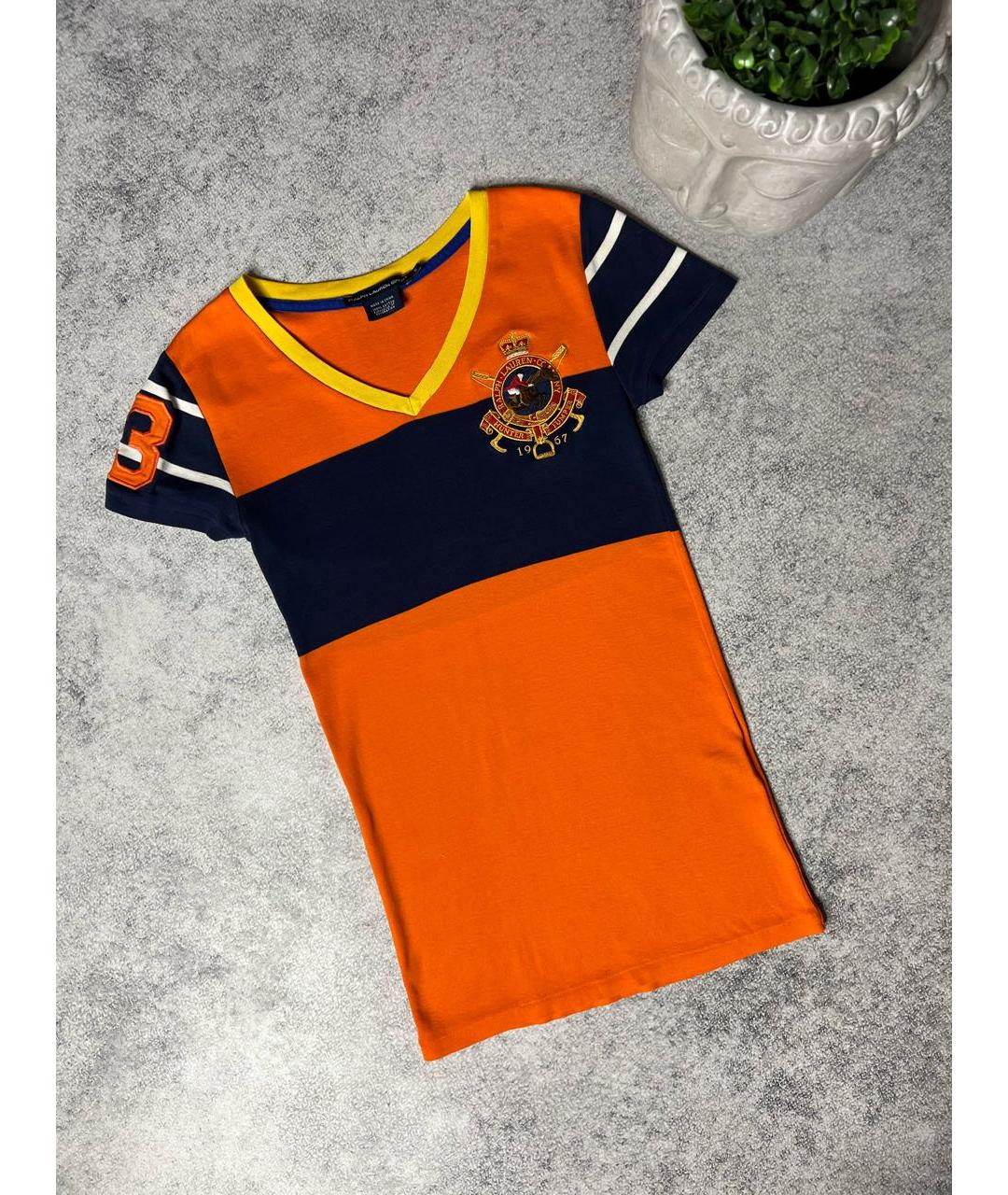 RALPH LAUREN Мульти хлопковая футболка, фото 7