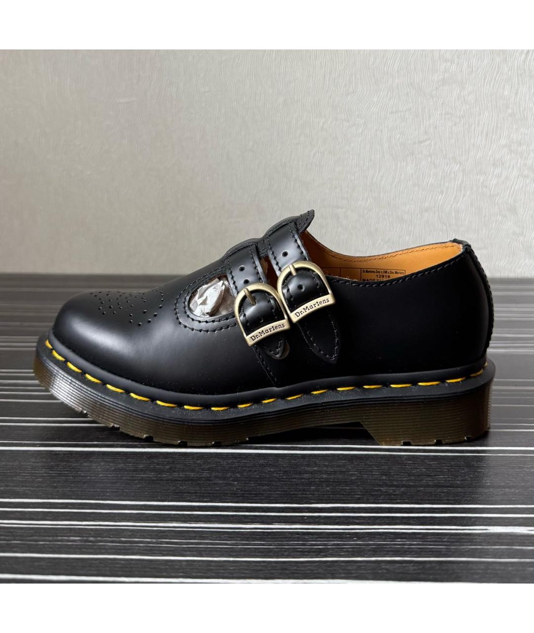 DR. MARTENS Черные кожаные ботинки, фото 8