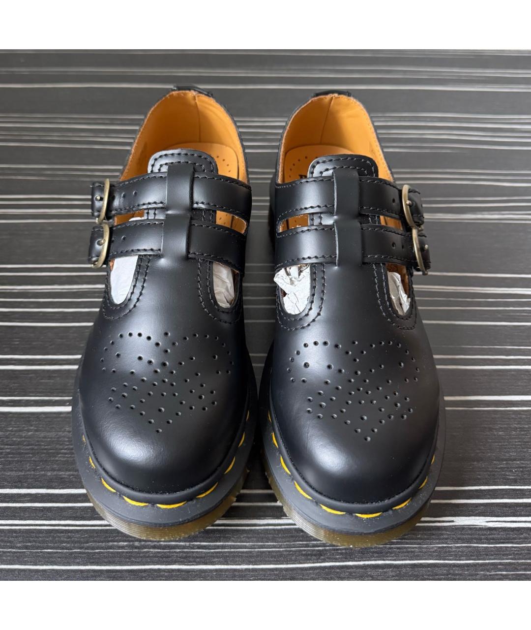 DR. MARTENS Черные кожаные ботинки, фото 3