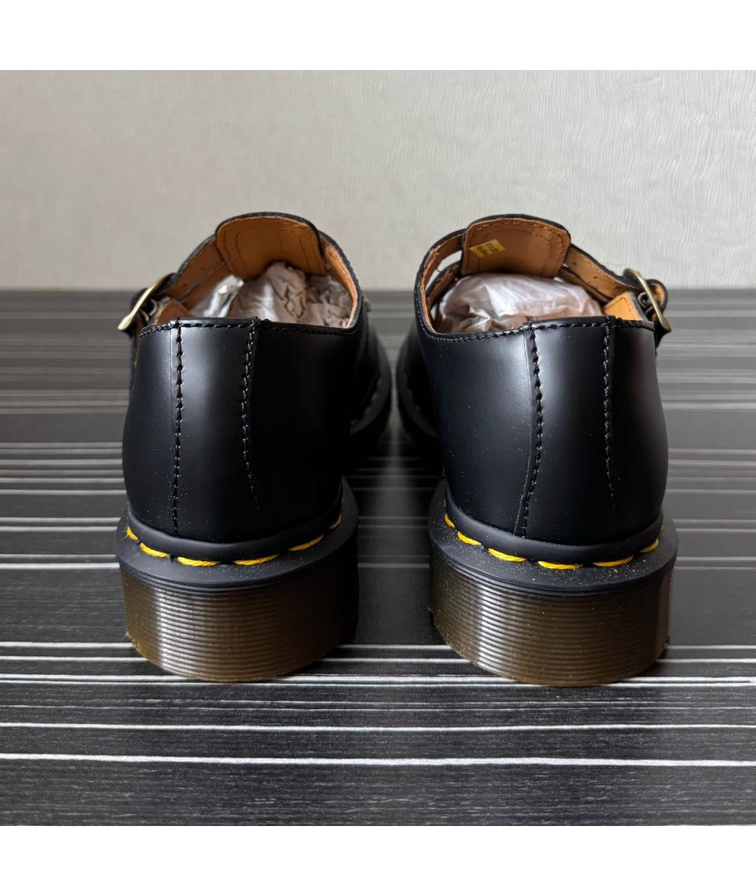 DR. MARTENS Черные кожаные ботинки, фото 5