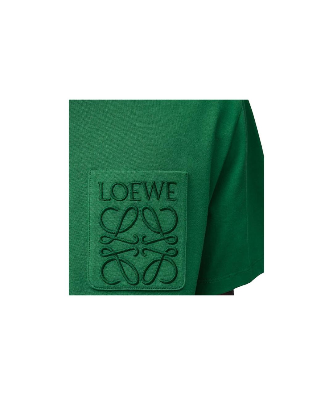 LOEWE Зеленая футболка, фото 2