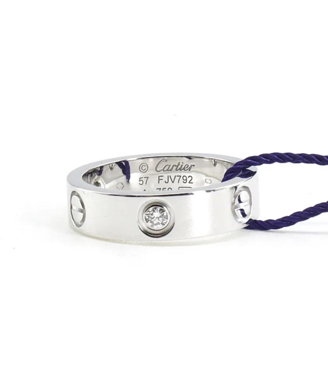 CARTIER Серебряное кольцо из белого золота, фото 1