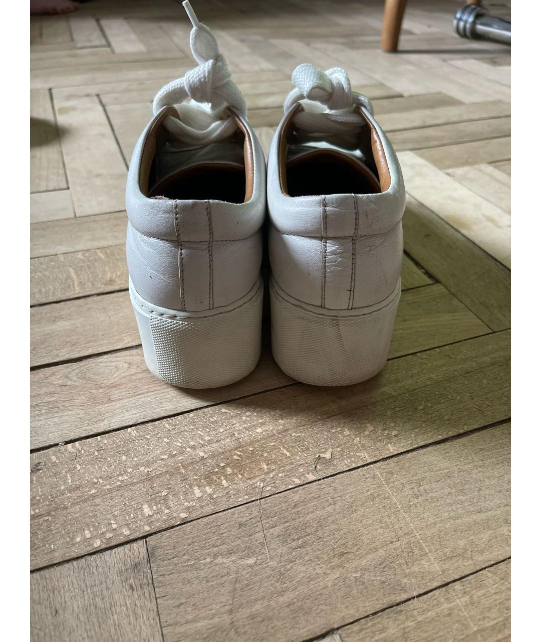 ACNE STUDIOS Белые кожаные кроссовки, фото 4