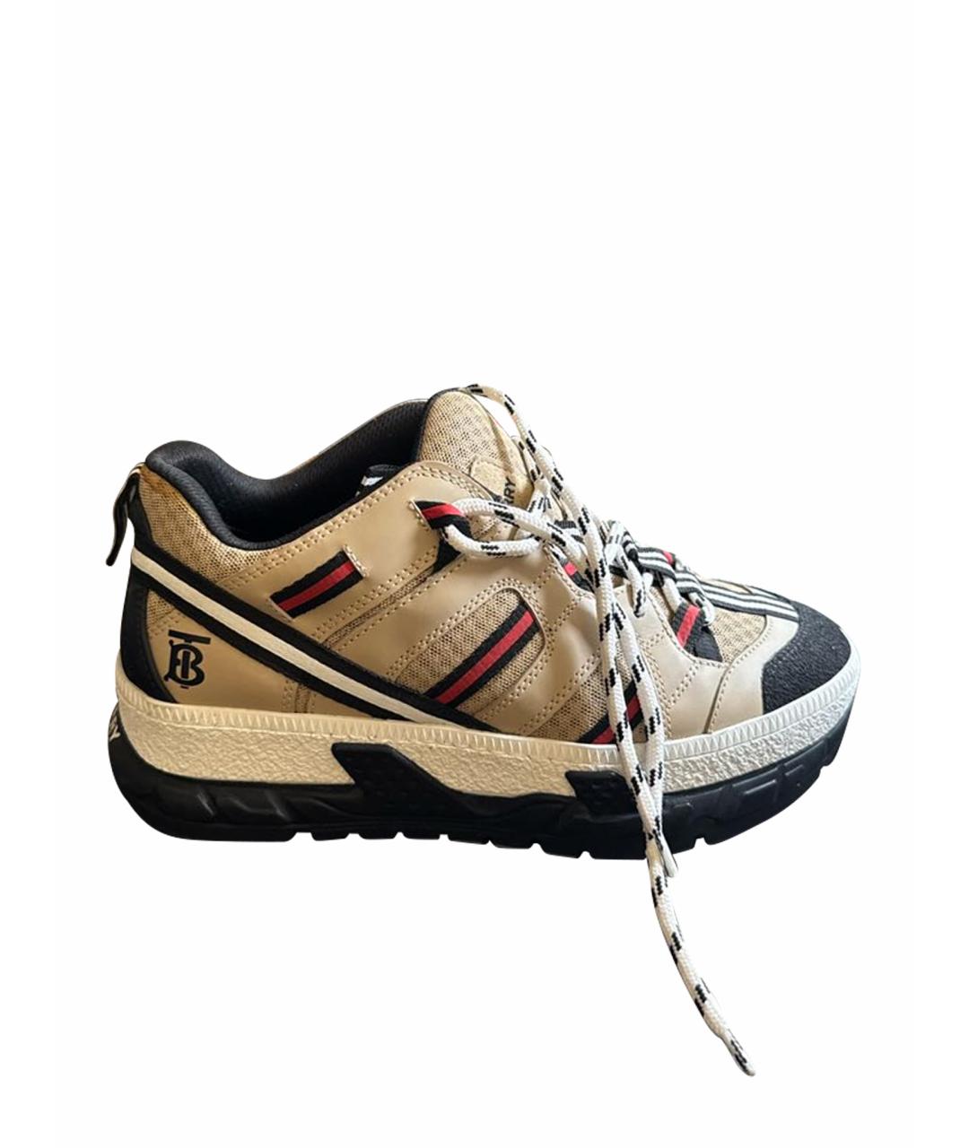 BURBERRY Бежевые кроссовки, фото 1