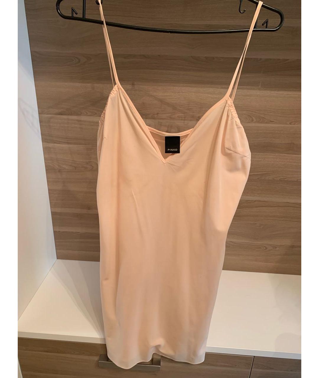 PINKO Черное хлопковое коктейльное платье, фото 6