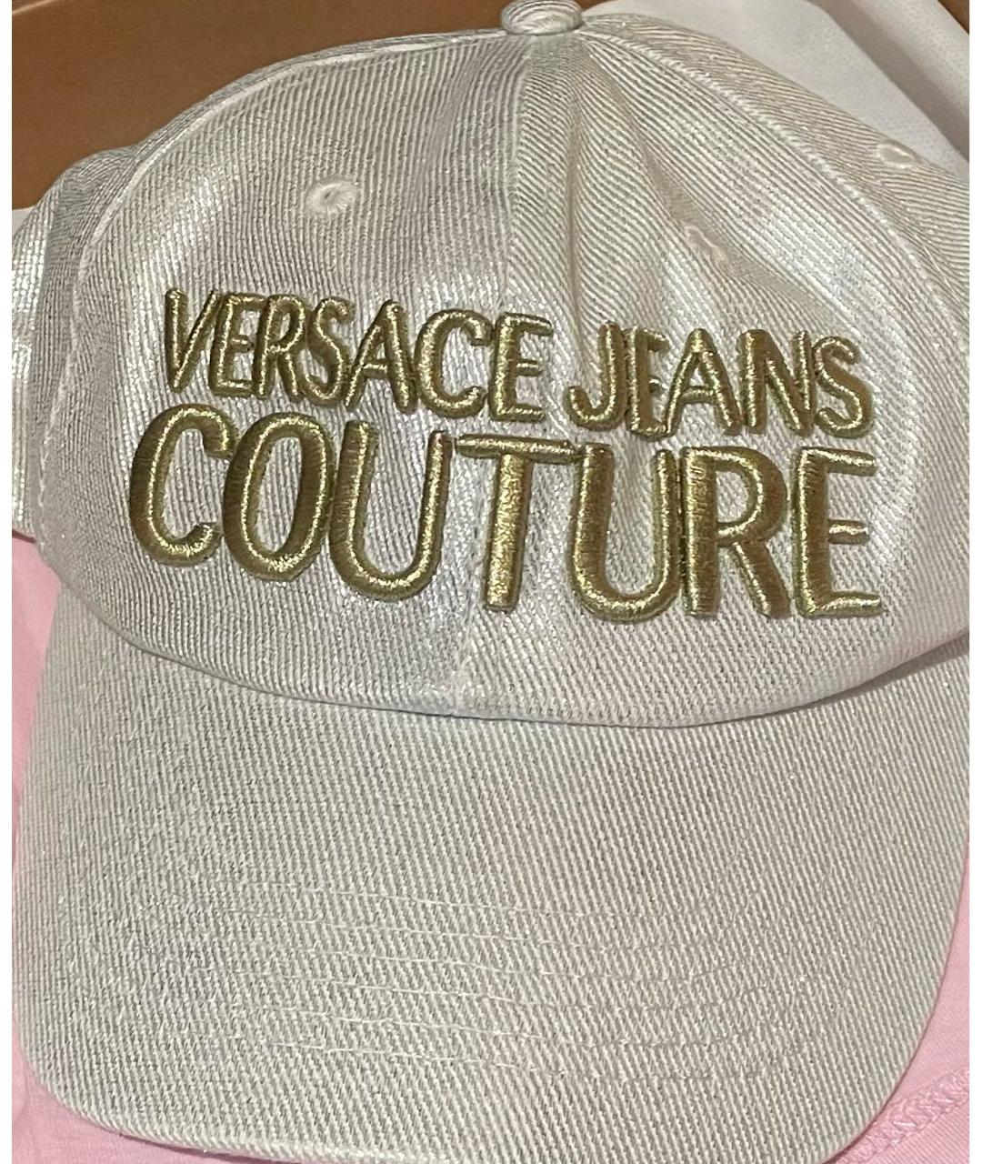 VERSACE JEANS COUTURE Серебряная хлопковая кепка, фото 7