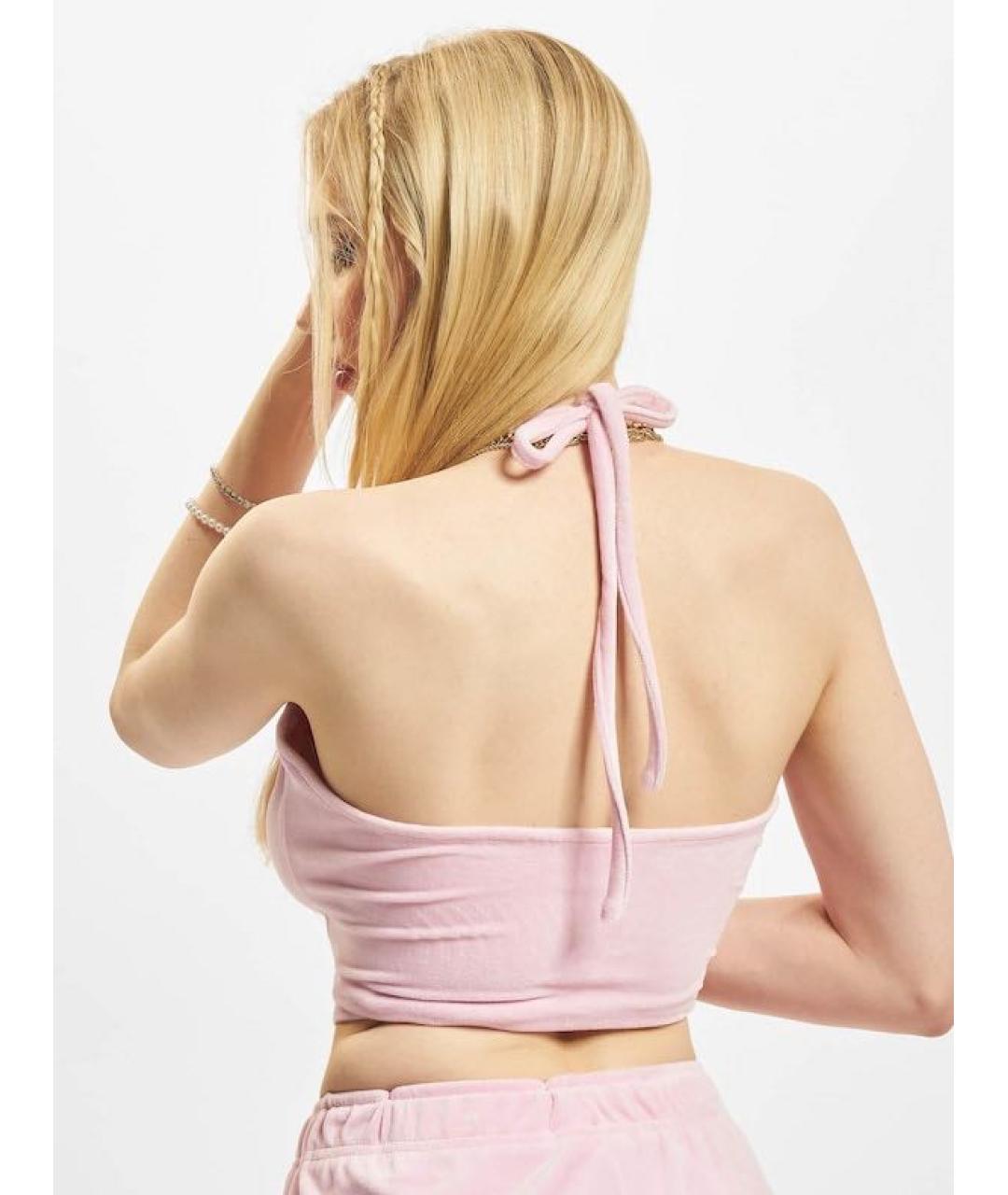 JUICY COUTURE Розовая велюровая майка, фото 6