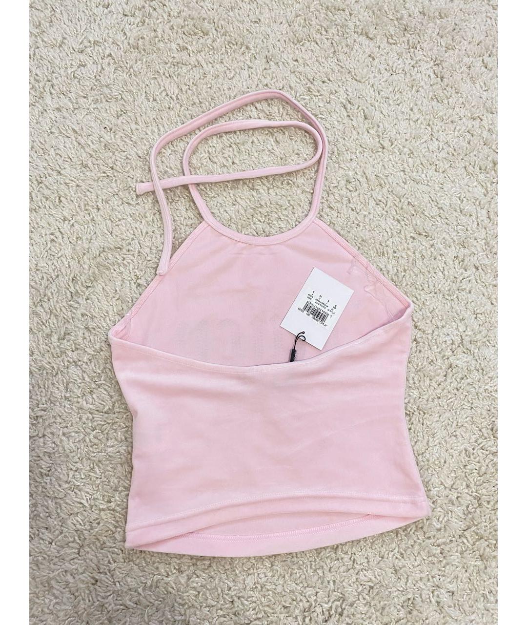JUICY COUTURE Розовая велюровая майка, фото 2