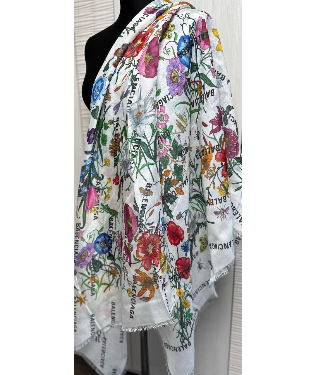 GUCCI Белый хлопковый платок, фото 9