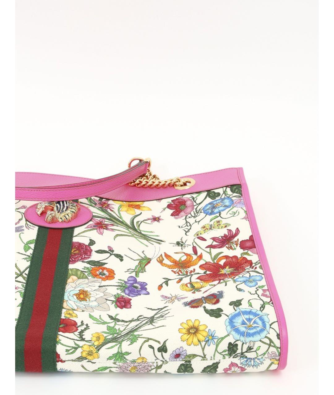 GUCCI Розовая хлопковая сумка через плечо, фото 8