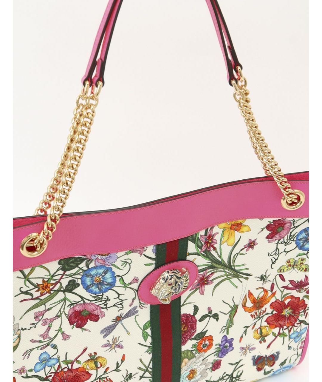 GUCCI Розовая хлопковая сумка через плечо, фото 5
