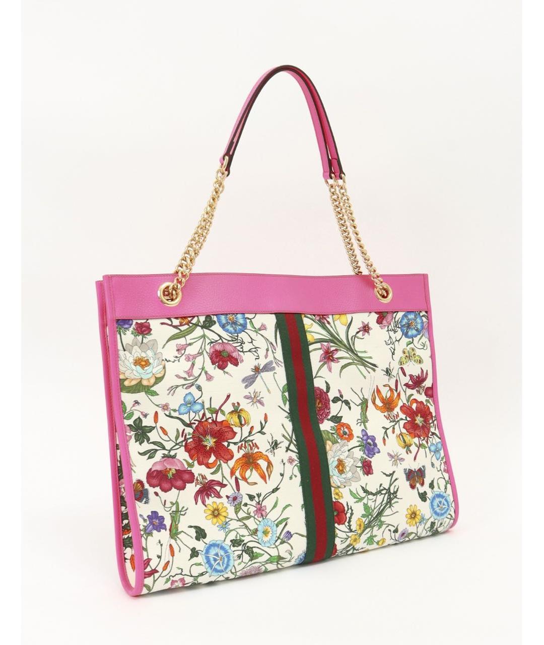 GUCCI Розовая хлопковая сумка через плечо, фото 4
