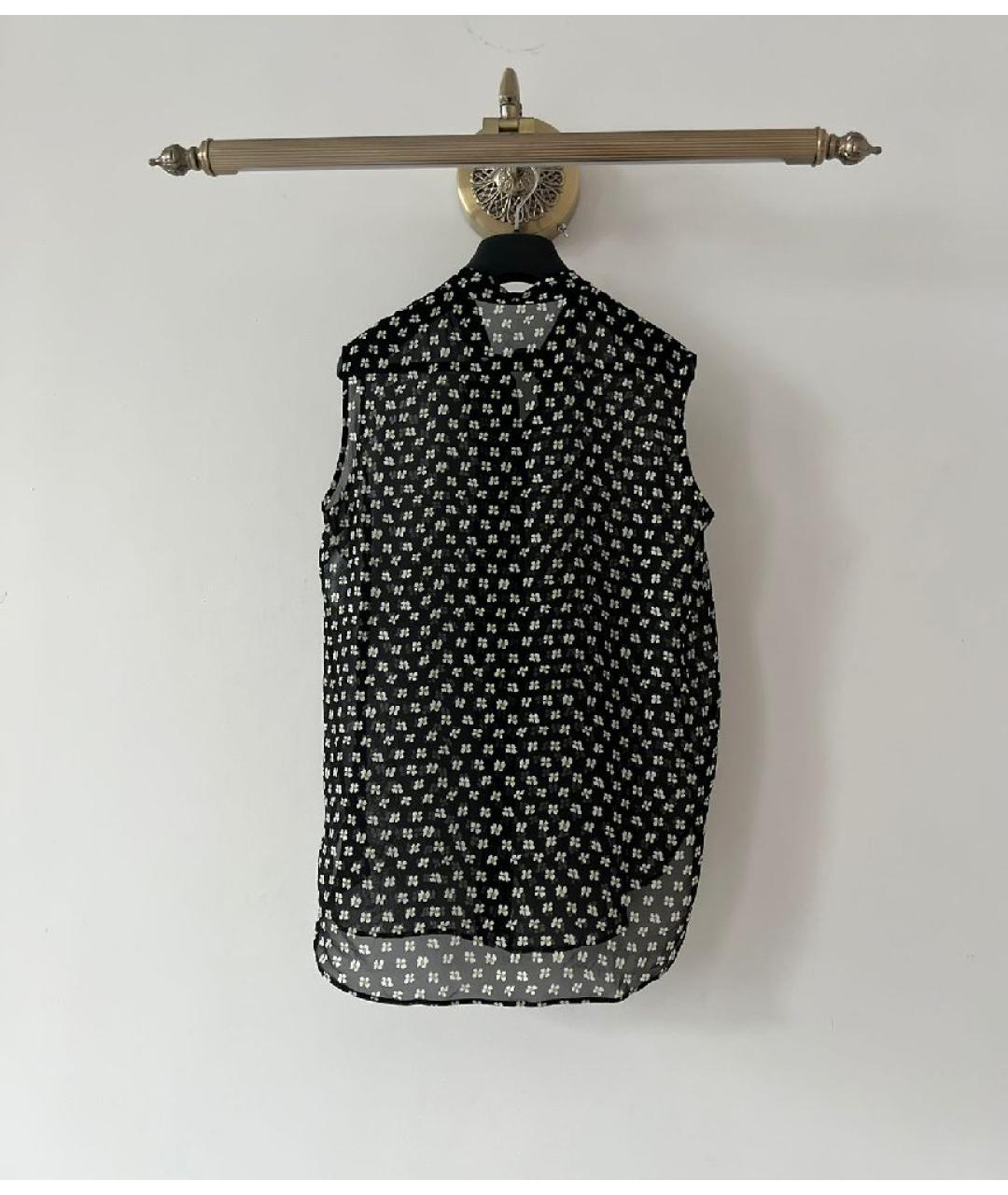 CHRISTIAN DIOR Черная шелковая блузы, фото 2