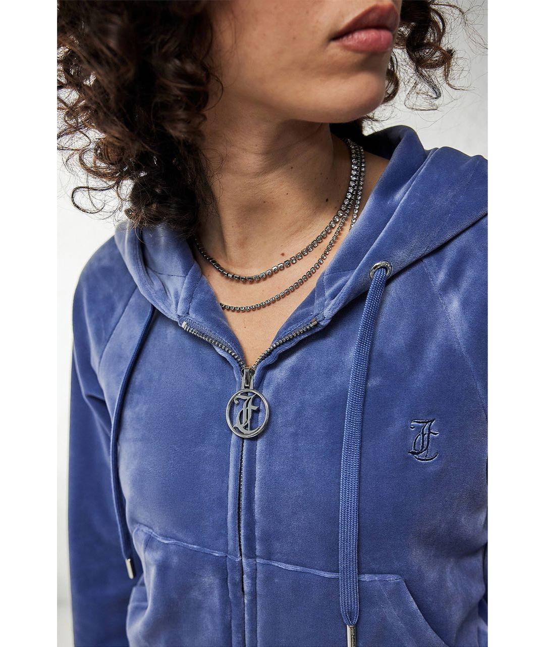 JUICY COUTURE Синий велюровый спортивные костюмы, фото 7