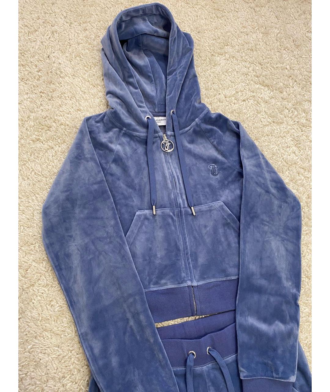 JUICY COUTURE Синий велюровый спортивные костюмы, фото 2