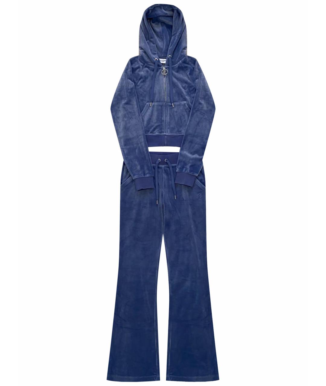 JUICY COUTURE Синий велюровый спортивные костюмы, фото 1