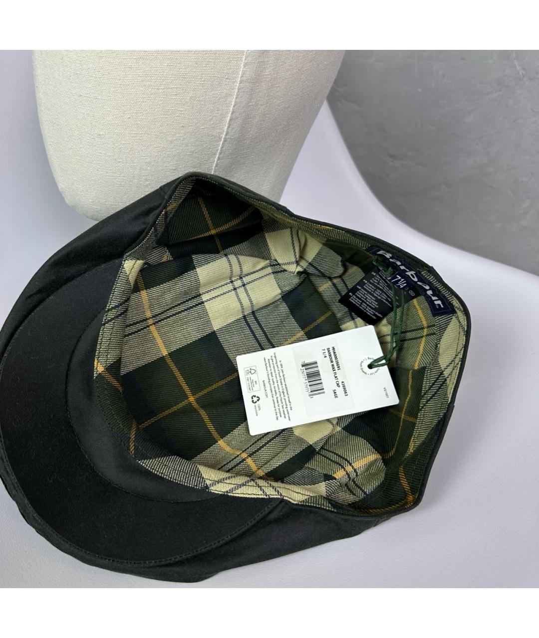 BARBOUR Зеленая хлопковая кепка/бейсболка, фото 6