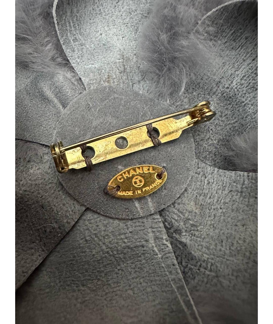 CHANEL Серая булавка / брошь, фото 3