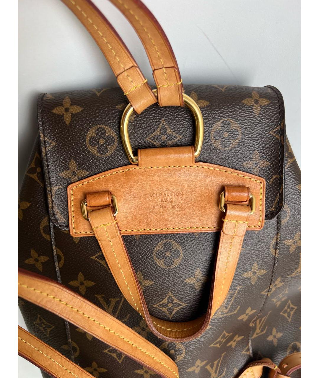 LOUIS VUITTON Коричневый рюкзак, фото 3
