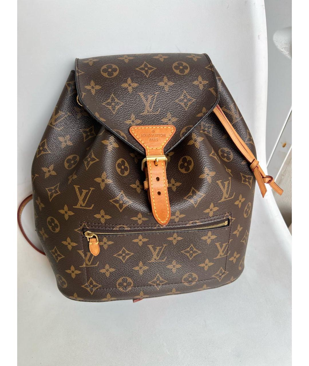 LOUIS VUITTON Коричневый рюкзак, фото 5